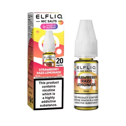 ELFLIQ Strawberry Razz Lemonade 10ml Nicotine Salt E-Liquid - 10 mg - Medium Strength