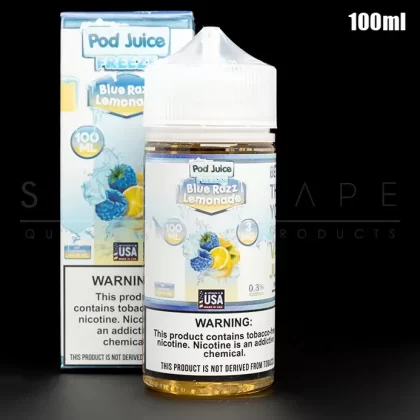 Pod Juice – Blue Razz Lemonade Freeze Eliquid 100ml