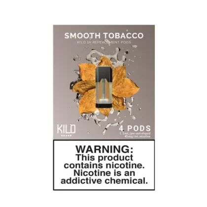 Smooth Tobacco – Pack of 4 Pods by Kilo 1K