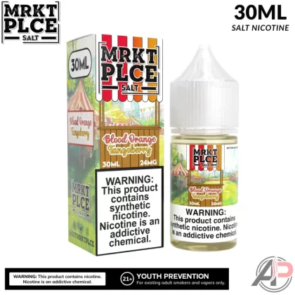 MRKT PLCE Blood Orange Tangoberry Salt Nicotine 30mL - Salt Nicotine 24mg - 30mL, Salt Nicotine 48mg - 30mL