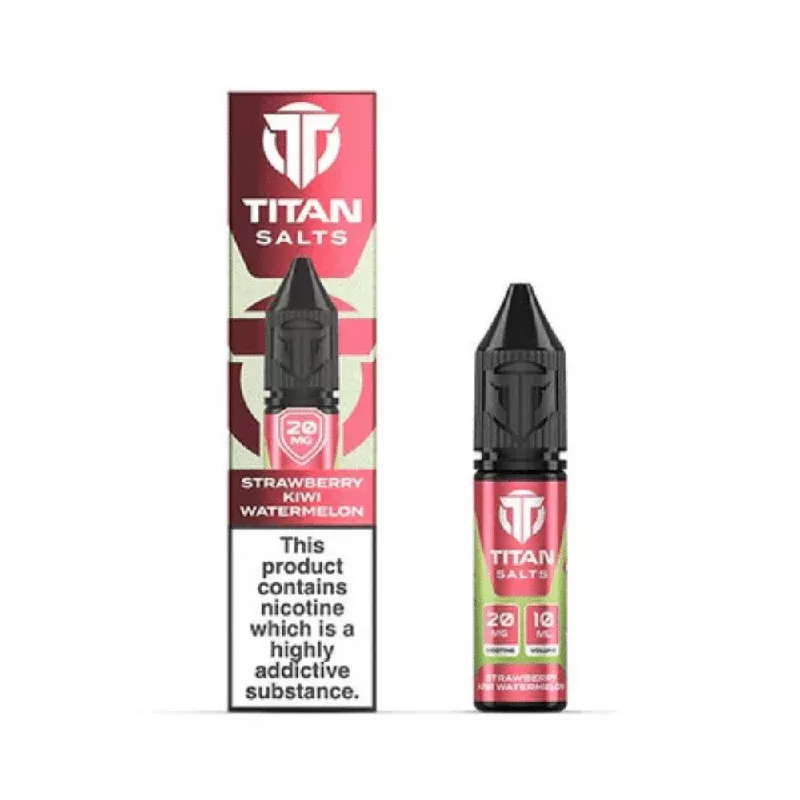Titan Salt Strawberry Kiwi Watermelon Nic Salt E Liquid - Strength#10mg>20mg (0AC265) (0AC265)