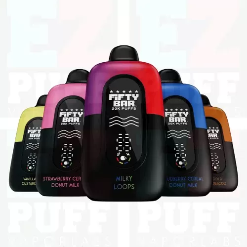 ALL FLAVORS – 20K FIFTY BAR Disposable – MADE IN USA by Beard Vape