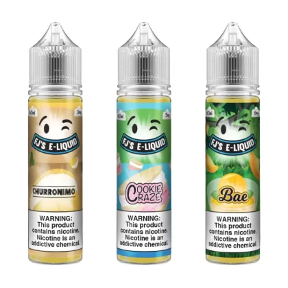 FJ’s eLiquid 3 Bottle Bundle - 180mL (3x60mL); Vape Product, Vape Product; FJ's Eliquid