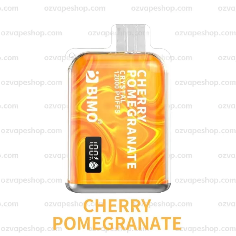 BIMO Crystal 12k Puffs- Cherry Pomegranate - Ozvapeone (C747DC)