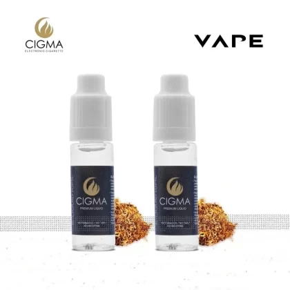 Cigma e-Liquid – Gold Tobacco 0mg 10ml Bottle x 2 Pack | Cigee