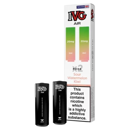 Sour Watermelon Kiwi IVG Air Replacement Pods - Ecigwizard