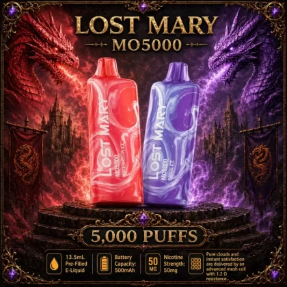 Lost Mary MO5000 - Blue Trio (Blueberry Raspberry Pomegranate) / Blueberry Cereal Donut Milk (BLK Series)