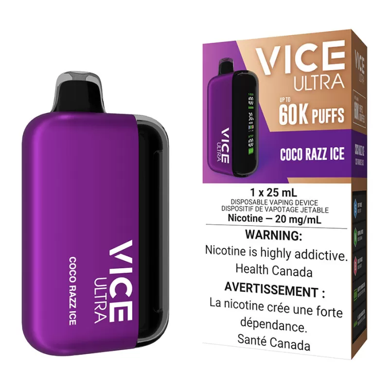 Vice Ultra Disposable Vape Device - Coco Razz Ice - 20mg/ml