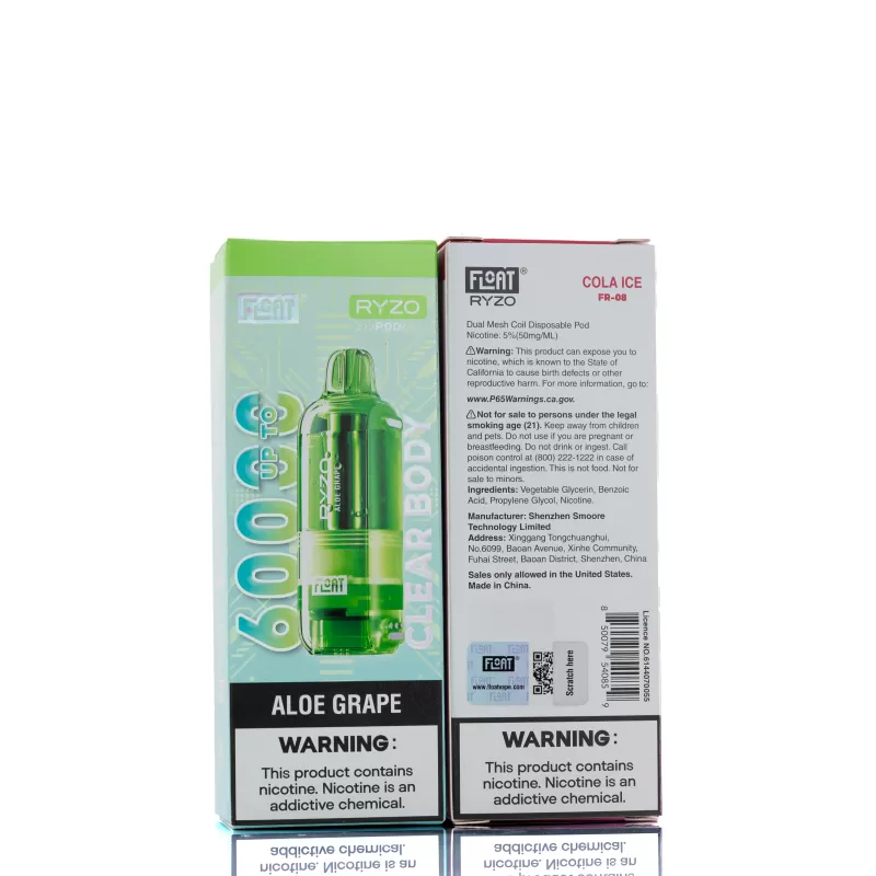 Float Ryzo 60K Disposable Vape Pods - Icy Mint - Image 3