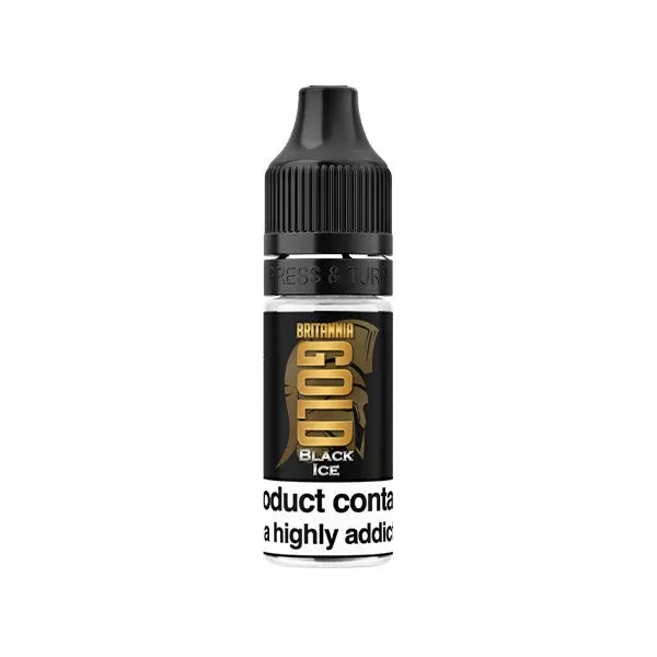 Britannia Gold Flavour Burst 0mg 10ml E-Liquids (40VG/60PG) - Geschmack#Glatteis>Schwarzer Lakritz>Schwarze Johannisbeere>Blaues Eis>Blaues Menthol>Bowman-Mischung>Traube>Eisminze>Menthol>Hi