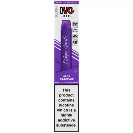 IVG Disposable Air Bar Plus- Aloe Grape Ice