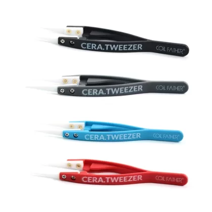 Coil Father Elastic Ceramic Tweezers - Black