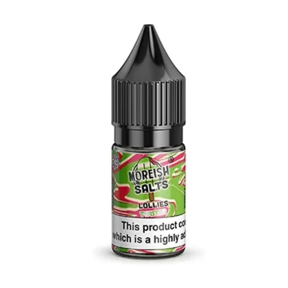 TWISTER LOLLIES NICOTINE SALT E-LIQUID BY MOREISH SALTS - Nicotine Strength#10ml Bottle - 10mg Nicotine>10ml Bottle - 20mg Nicotine