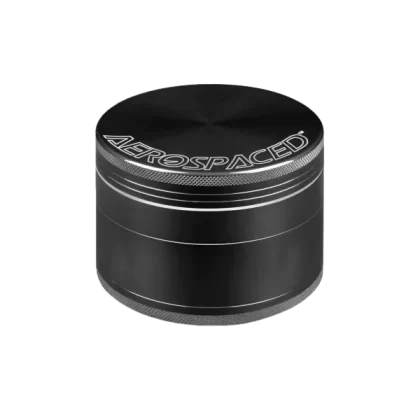 Aerospaced Grinder (4 Piece) - Vape Product, Vape Product; Black, Silver