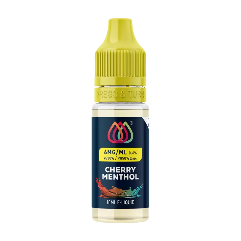 Cherry Menthol E-Liquid by Aquavape - 10ml - 6mg - Vape Product - Image 2