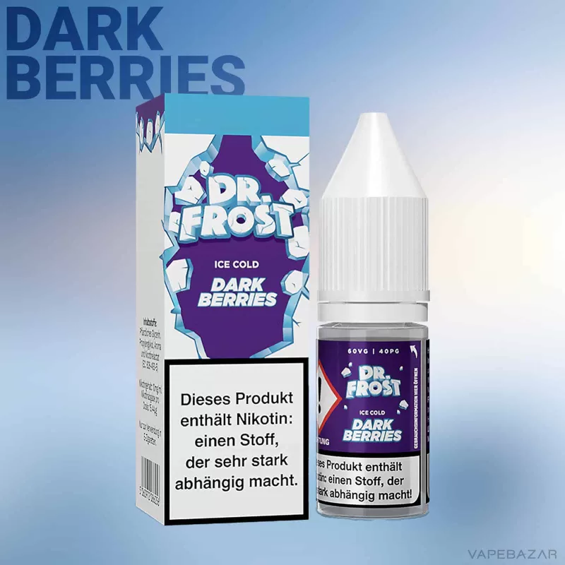 Dr. Frost Ice Cold – Nic Salt – Dark Berries - 20mg/ml, 10mg/ml; Brombeere, Blaubeere - Image 2