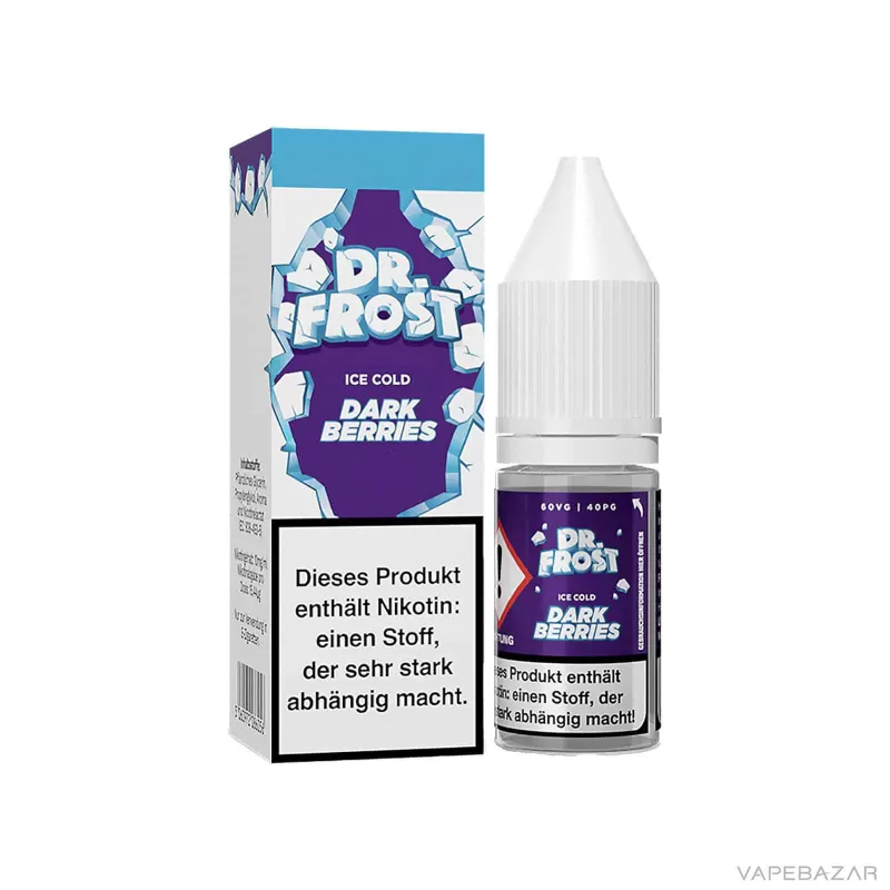 Dr. Frost Ice Cold – Nic Salt – Dark Berries - 20mg/ml, 10mg/ml; Brombeere, Blaubeere - Image 3