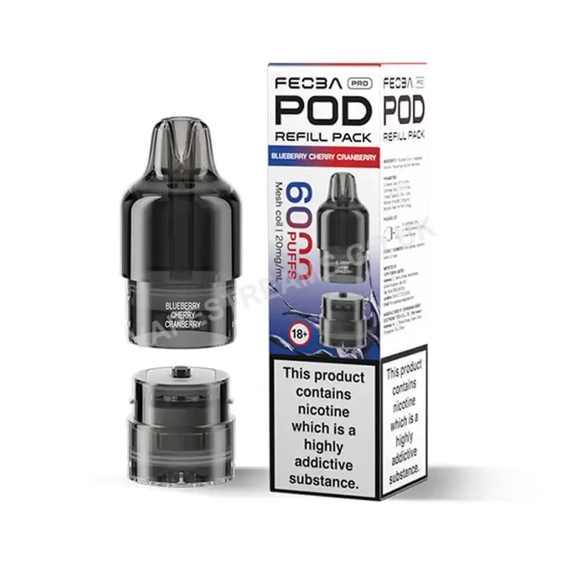 Feoba Pro 6K Blueberry Cherry Cranberry Pods - Vapestreams Co