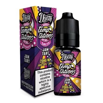 DOOZY TEMPTATIONS JAM TART 10ML NIC SALT E-LIQUID