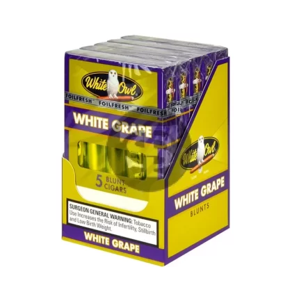 White Owl Blunts 5 Packs of 5 White Grape