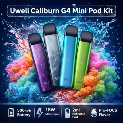 Uwell Caliburn G4 Mini Pod Kit - Lake Blue / 0.6ohm (3ml)