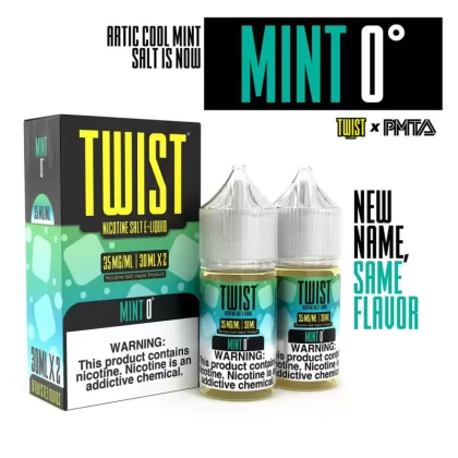 TWIST Salt Nic Premium E-Liquid 30ml 2pk - Dragonthol / 35mg - Skullvaping
