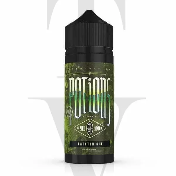 PROHIBITION POTIONS BATHTUB GIN 100ML SHORTFILL E-LIQUID
