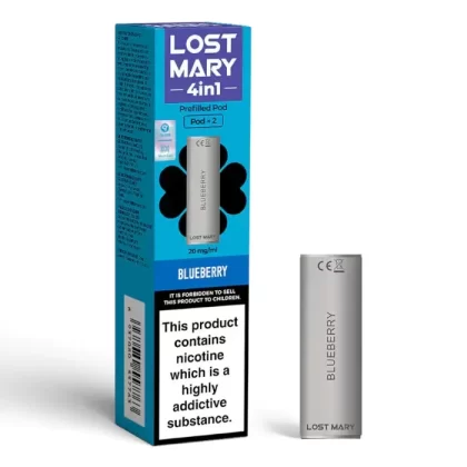 Lost Mary 4-in-1 Prefilled Pods - Berry Apple Peach, Blue Razz Cherry