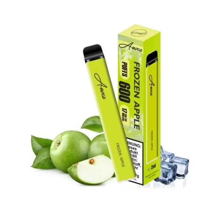 Anoca – Frozen Apple - Apfel / Ice / 500 mAh / Propylenglykol / pflanzliches Glycerin / Nikotinsalz / Aromastoffe / 17mg/ml / ca. 600