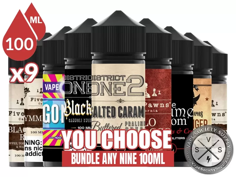 Five Pawns Vape Juice Bundle 9x100ml (900ml)