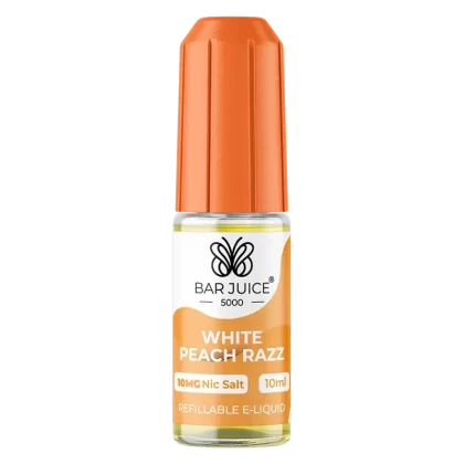 Bar Juice 5000 White Peach Razz Nic Salt Vape Juice 10ml - Strength#10mg>20mg