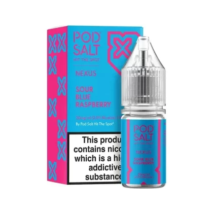 SOUR BLUE RASPBERRY NICOTINE SALT E-LIQUID BY NEXUS SALTS