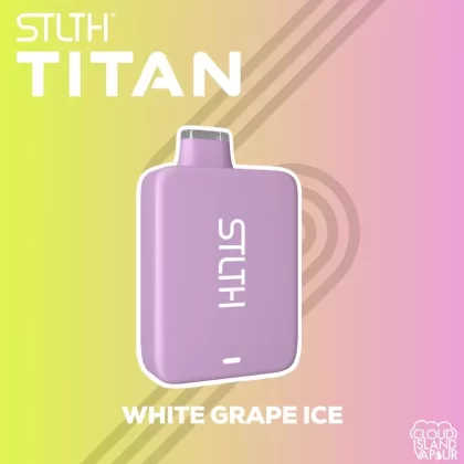 STLTH TITAN 10K Disposable Vape – White Grape Ice