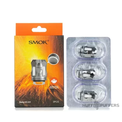 SMOK Baby V2 Coils - Coil Version#A1 0.17 ohm Single Mesh (90W–140W)>A2 0.2 ohm Dual Mesh (50W–80W)>A3 0.15 ohm Triple Mesh (80W–130W)>S1 0.15 ohm Single Mesh (40–80W)>S2 0.15 ohm Quadruple