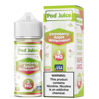 Strawberry Apple Watermelon Pod Juice 100ml - Vape Product, Vape Product (DD0974)