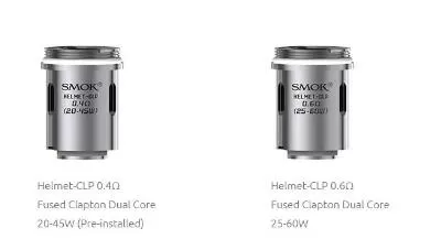 5PCS-PACK SMOK HELMET-CLP Fused Clapton Dual 0.4-0.6 Ohm Core Coils - 0.4ohm
