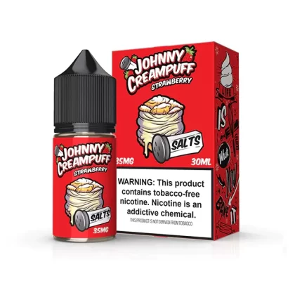 Sale $9.50 – Strawberry by Tinted Brew – Johnny Creampuff TFN Salts Series 30mL