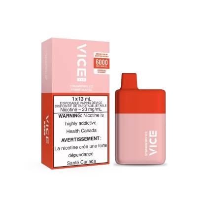 Vice Box Strawberry Ice Disposable Vape Rechargable (6000 Puff)