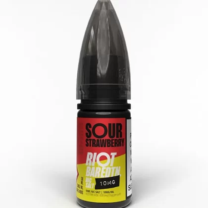 Sour Strawberry Nic Salt E-Liquid - Riot Bar Edition - 5mg - PG 60%