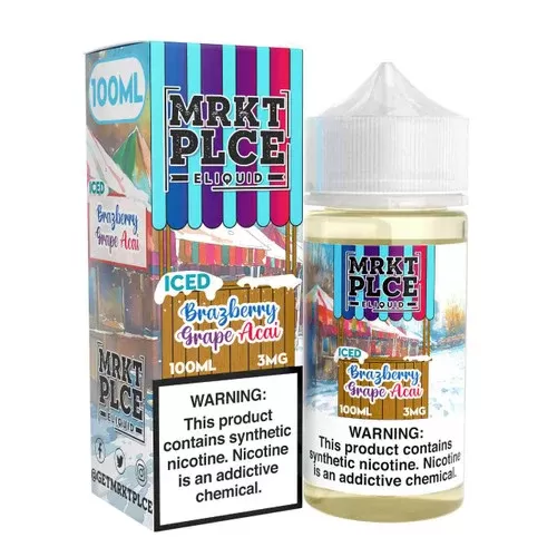 MRKTPLCE Iced Brazberry Grape Acai 100ml E-Juice