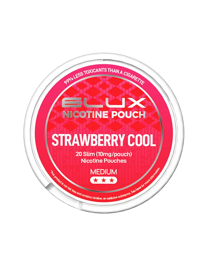 Elux Strawberry Cool Nic Pouches - 17mg - Image 2