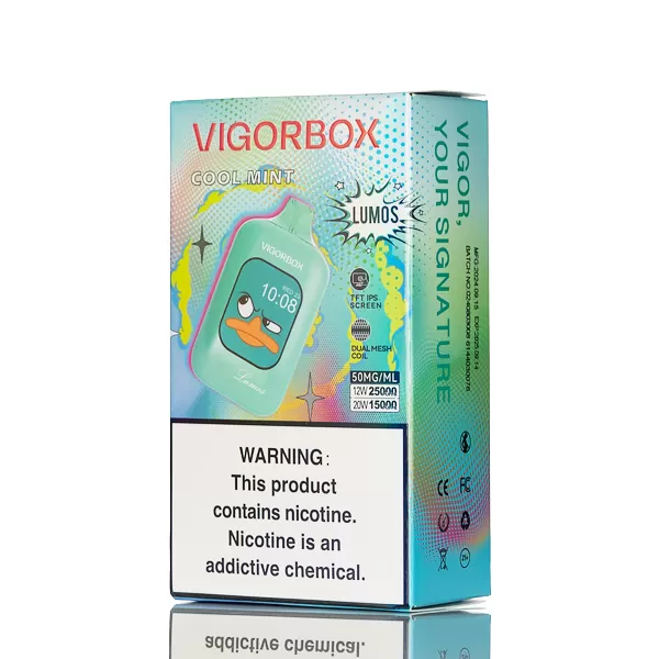 Vigorbox Lumos 25K 25000 Puffs Disposable Vape 30mL - California Cherry, Clear - Image 3