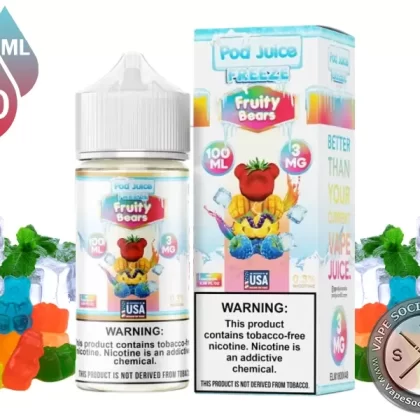 Fruity Bears Freeze Pod Juice 100ml - Vape Product, Vape Product