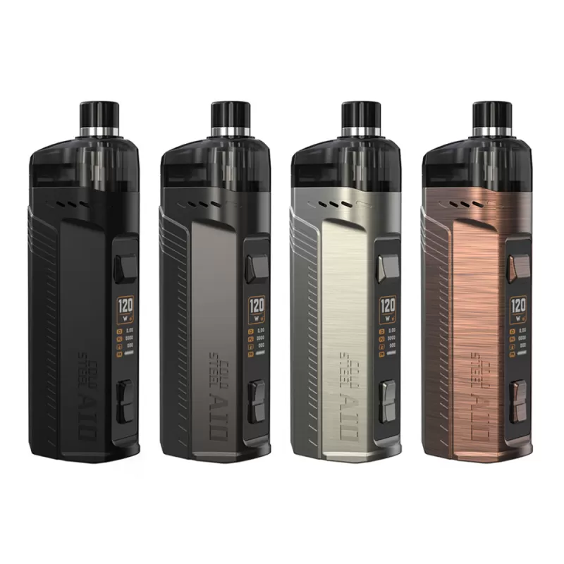 Artery Cold Steel 120W AIO Pod Kit - Gun Metal / 4ml XP Standard Edition - Image 2
