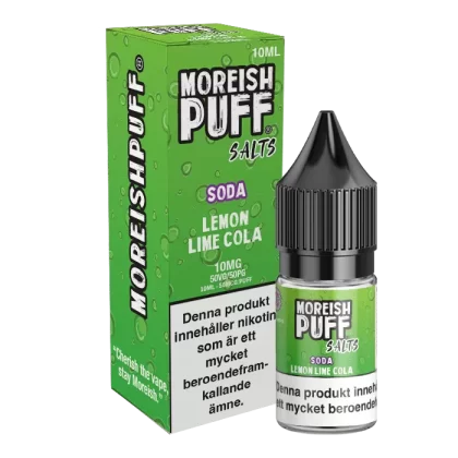 Moreish Puff Soda – Lemon Lime Cola 10mg 10ml – E juice med nikotin - Moreish Puff / Yes / 10mg / 10ml / 50/50