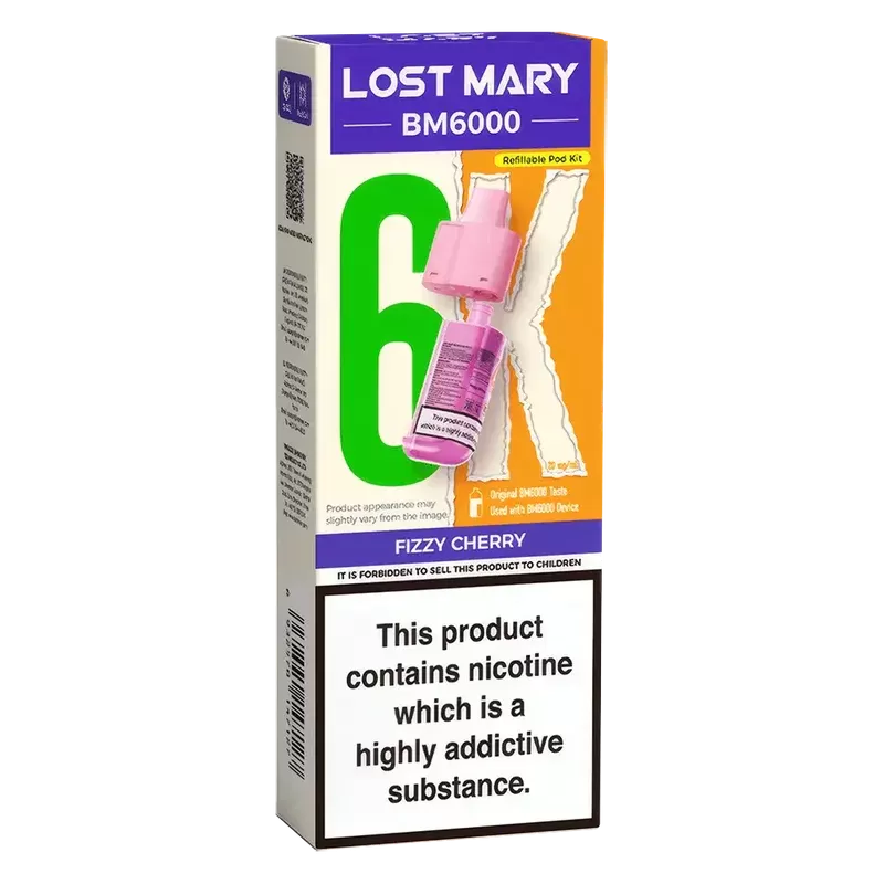 Lost Mary BM6000 Cherry Peach Lemonade Prefilled Pods