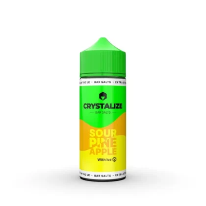 CRYSTALIZE BAR SALTS SOUR PINEAPPLE ICE 120ML LONGFILL E-LIQUID