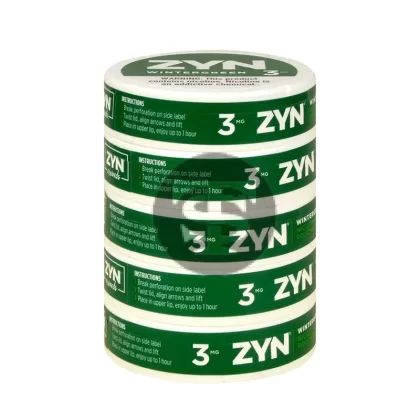 Zyn Nicotine pouches 3mg Wintergreen, 5 cans