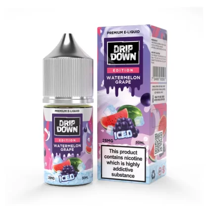 Drip Down Iced Series Watermelon Grape Ice 30ml (25/50 mg) - Vapebar Pk
