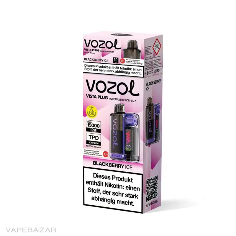 Vozol Vista Plug – Blackberry Ice Starter Kit - Vapebazar - Image 3